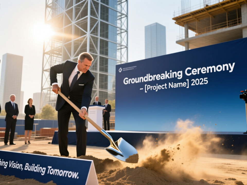 Ground breaking ceremony in dubai